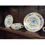 Mason's Regency pattern soup bowls and saucers (6)