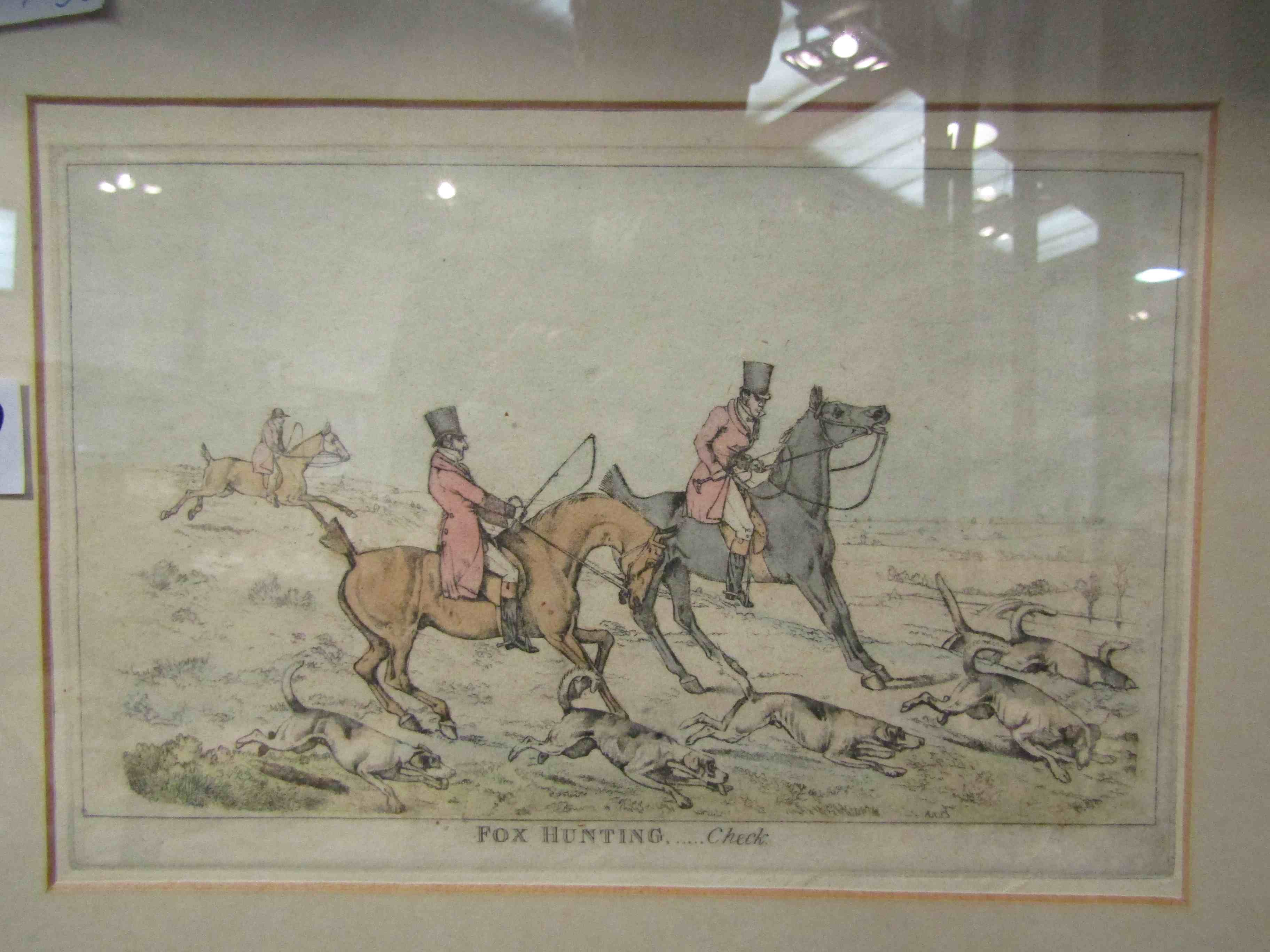 Four framed and glazed hunting prints, - Image 2 of 2