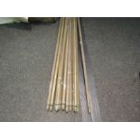 A quantity of brass stair rods (14)