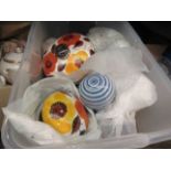 A box containing assorted pottery and china