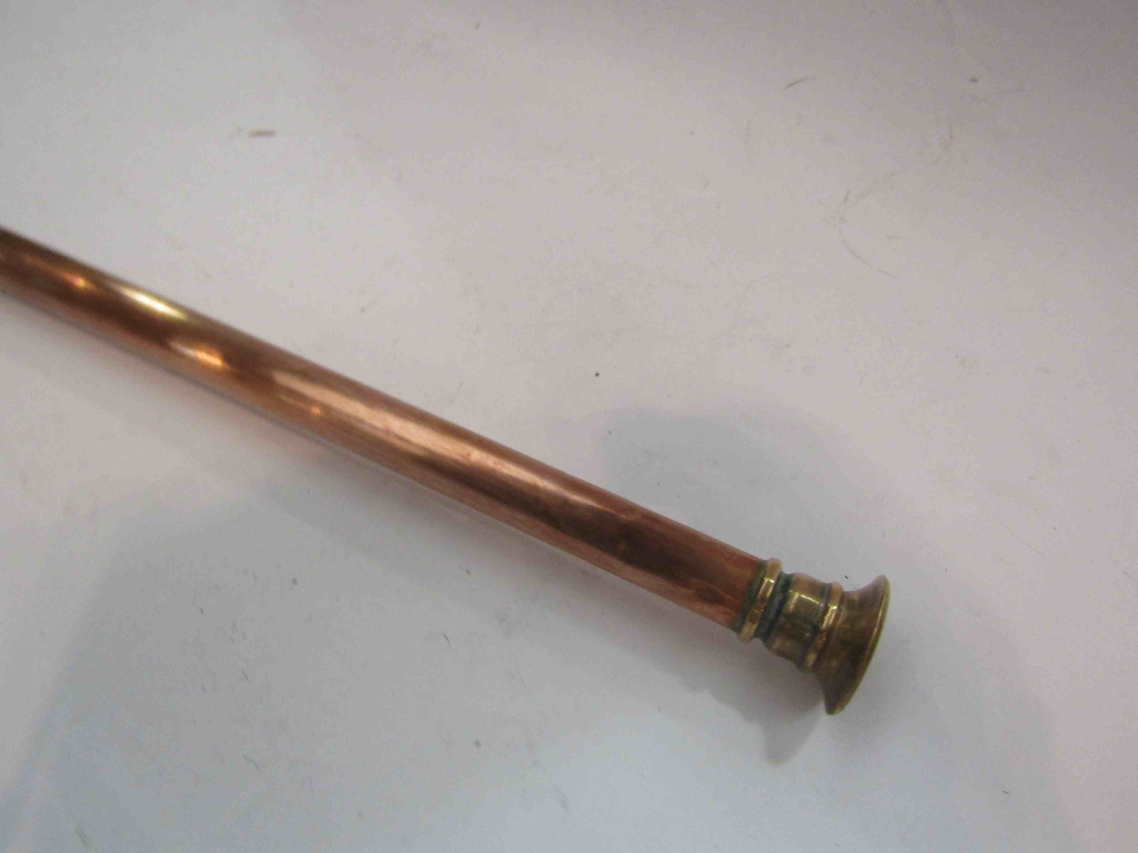 A copper hunting horn, - Image 2 of 2