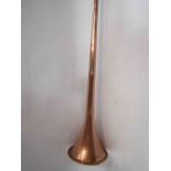 A copper hunting horn,