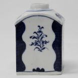 Rectangular shouldered tea caddy, Robert Browne pattern,