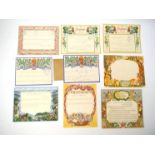 (Ephemera). A collection of 17 (13 used) GPO decorative greetings telegraph forms circa 1930's-