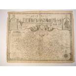 John Speed: 'Barkshire Described [Berkshire]', engraved map, circa 1611, "I.