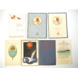 (Ephemera). Seven assorted cruise liner passenger lists 1910-1930's, several Cunard Line including