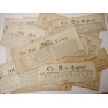 A packet containing 30+ 'The Diss Express' newspapers 1867-1907, relating to Diss and environs