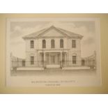 James Sillett (Norwich School), scarce lithograph of St Mary's Chapel, Norwich, 1828,