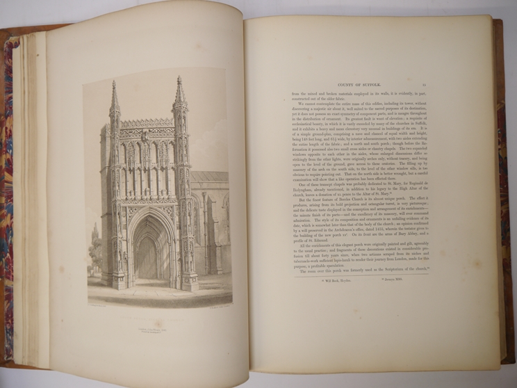 Rev. Alfred Suckling: 'The History and Antiquities of the County of Suffolk: with Genealogical and - Image 3 of 10