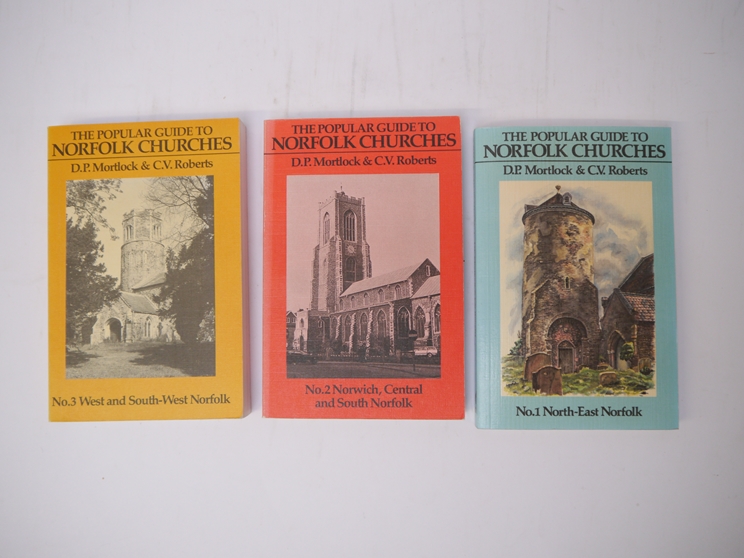 Mortlock & Roberts: 'The Popular Guide to Norfolk churches', 1981-1985, 1st edition, 3 volumes,