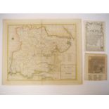 Haywood/Sudlow: 'A New Accurate & Correct Map of Essex', engraved hand coloured map,