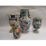 Four Victorian vases,