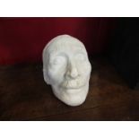 A plaster mask of a gentleman