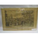 "The Dunmow Flitch" engraved by C Mosley,