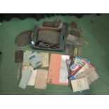 Two boxes of various metal plaques/badges and motoring ephemera