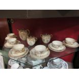 A Victorian Japanese Satsuma coffee set,