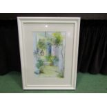 JOYCE WEBSTER: "Summertime" watercolour, framed and glazed,