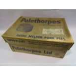 A Palethorpes pork pie travel box for Royal Melton Pork Pies