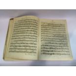 A volume of 19th Century sheet music