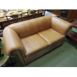A modern two seater Chesterfield style sofa, 165cm long,