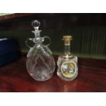 Two Victorian continental decanters,