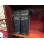 'The Shorter Oxford English Dictionary', 1933, 2 volumes, rebound half navy Morocco gilt,