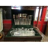 An Arthur Price Sheffield plate canteen of cutlery