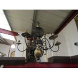 A six branch ceiling light,