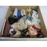 A box of lace trims,