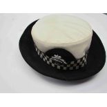 An original police women's hat with a Kent County Constabulary cap badge