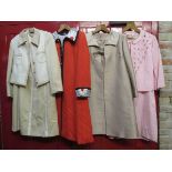 Four 1960's early 70's dress suit various designs,