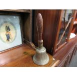 A Victorian School hand bell,