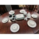 A Denby "Greenwheat" pattern part dinner service