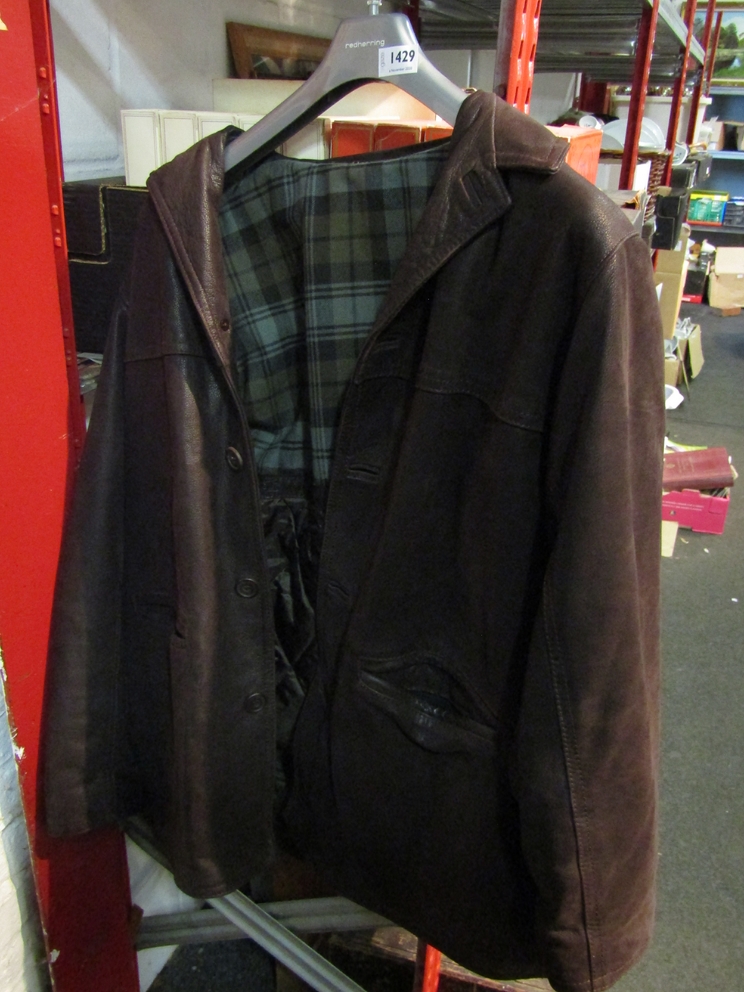 A Nursey leather gent's coat