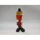 A Murano glass clown,