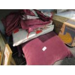Various linen including table cloths,