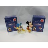 Six boxed Royal Doulton Mickey Mouse Collection 70th anniversary figures including Pluto and Minnie