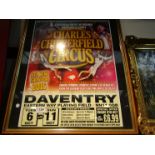 An Original Chipperfield Circus advertising poster, framed and glazed,