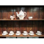 A Copeland Spode "Chinese Rose" coffee set