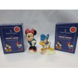 Six boxed Royal Doulton Mickey Mouse Collection 70th anniversary figures including Donald Duck and