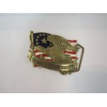 A "Right to Keep and Bear Arms" US belt buckle by Baron Buckles,