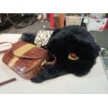 A Russian bearskin hat,