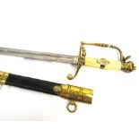 A copy of a Georgian Naval officer's sword (the original being circa 1800),