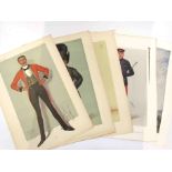 A collection of 16 antique colour lithograph prints (1869-1914) of famous Military men,