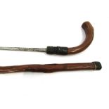 A Victorian Customs Rummage swordstick,