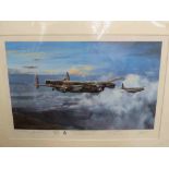 A limited edition print after Michael Rondot, "Bomber Command: Target Berlin",