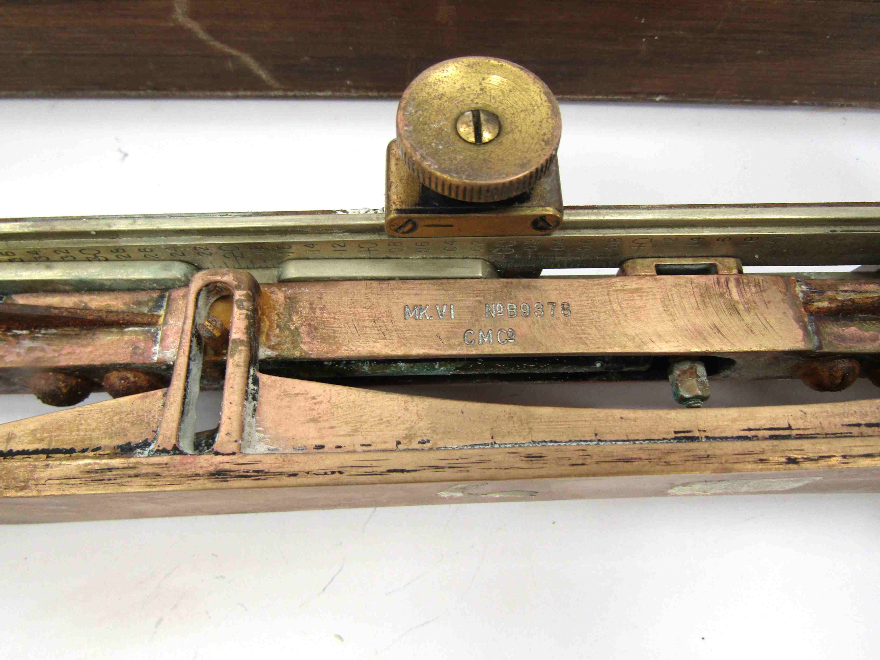 A WWII Clinometer Mk. VI No. B9378 CM Co. - Image 2 of 4