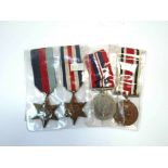 A WWII and later medal group of four consisting of 1939-45 and France and Germany stars,