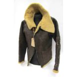 A WWII Irvin air crew sheepskin jacket a/f