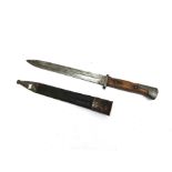 A WWI German model 1894/98 bayonet by Alex Copper Solingen, unit marked,